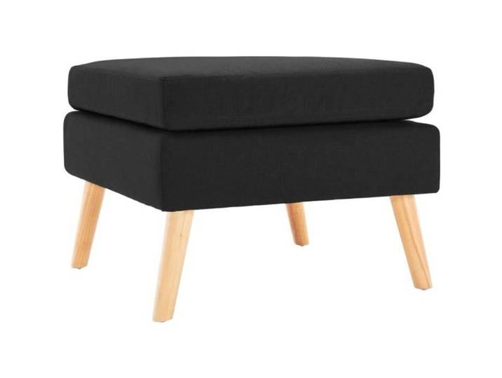 Repose-pied Noir Tissu