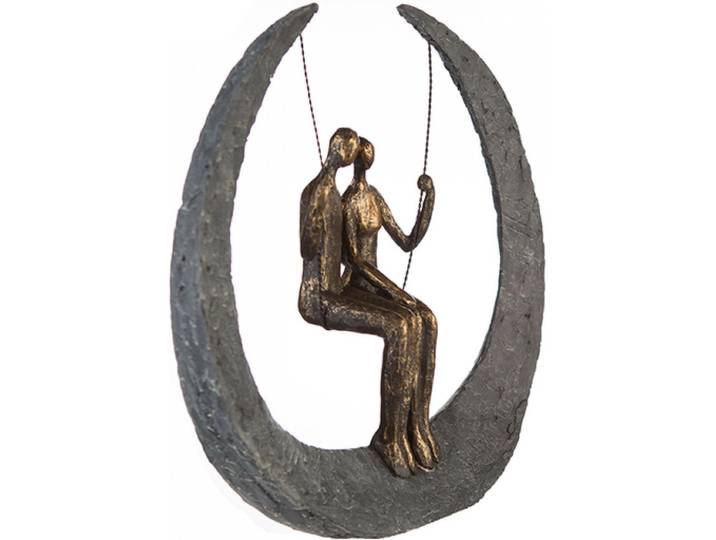 Sculptuur liefdesschommel / evenwicht vinden samen beeld