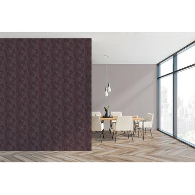 Vliestapete LIVING WALLS "Geometrische Tapete aus Holzoptik - Vliestapete", braun (rosa), B:0,53m H:0,02m L:10,5m, Vlies, Tapeten, Moderne Tapete mit Holzstruktur