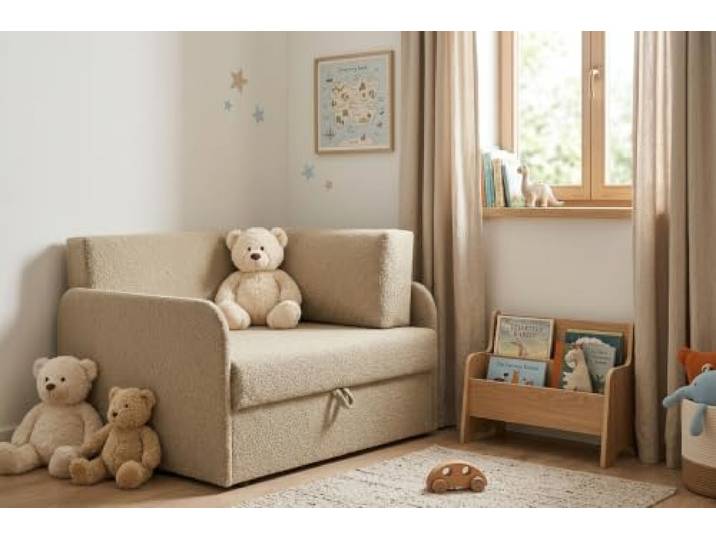 Family Meble Kinder-Schlafsofa Denis Angel mit Bettkasten, ausziehbar – Variante Angel 3