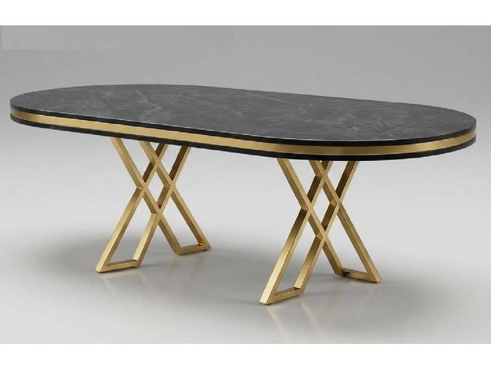 Xlmoebel Esstisch Esstisch modern schwarz bequem praktisch Esszimmer oval komfortabel (1-St., 1-tlg)