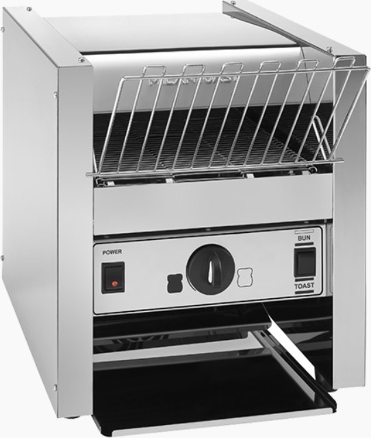 MILANTOAST-3 Scheiben Gürteltoaster INTANSIVER GEBRAUCH 220-240 V 50/60 Hz 2,8 kW