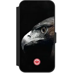 Nivocase Klapphülle für Apple iPhone 12 Handyhülle aus Kunst Leder NIVOflip schwarz Europameisterschaft (Apple iPhone 12), Smartphone Hülle, Schwarz