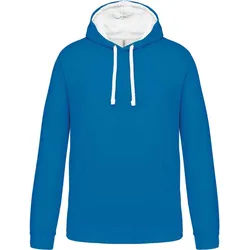 Kariban Unisex Kontrast Kapuzen Sweater Hoodie K446 tropical blue/white XL