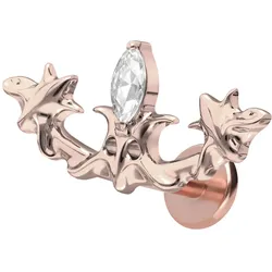 Titan Labret mit Innengewinde GOTISCHES DESIGN