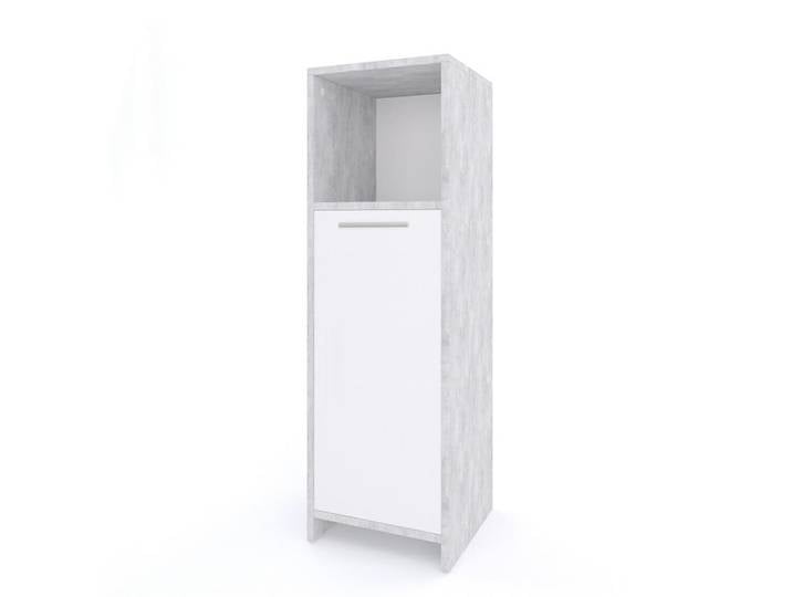 Vicco Midischrank Kiko Beton 30 x 95 cm, Grau, Quadratisch, 30x95x30 cm, Badezimmer, Badmöbel, Midischränke