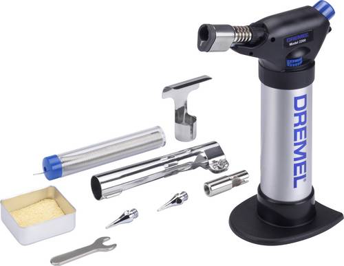 Dremel 2200-5 Versaflame Gaslöt-Set Heißgasdüse, Lötspitze 550 - 1200°C inkl. Piezozünder
