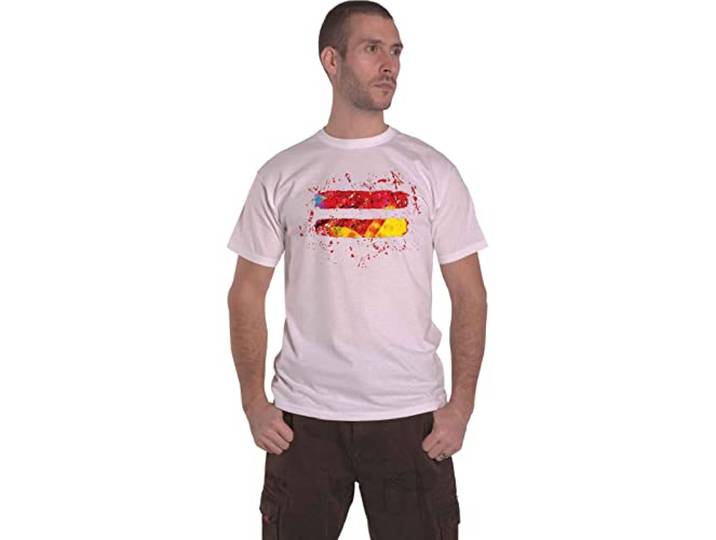 Ed Sheeran T Shirt Equals Logo nieuw Officieel Mannen Wit