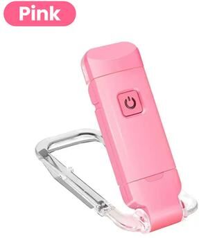 Uplifted Trends USB Mini Folding Reading Lamp Eye Protection Book Light Portable LED Study Light pink