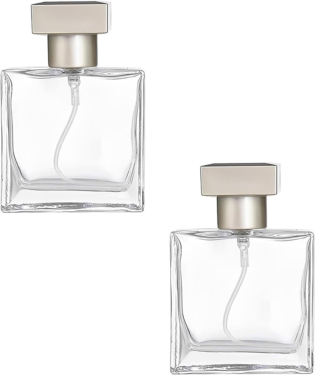 Set van 2 navulbare glazen mini-parfumverstuivers van 25 ml voor onderweg