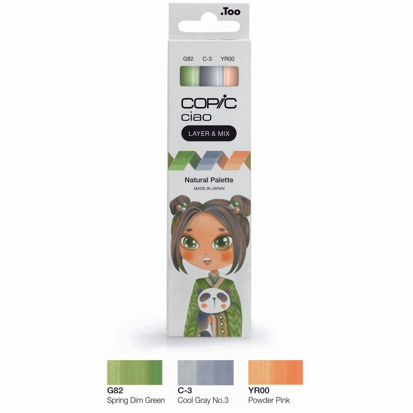 COPIC® Layoutmarker-Set Ciao Natural Palette 1.0 + 6.0 mm farbsortiert 220750309