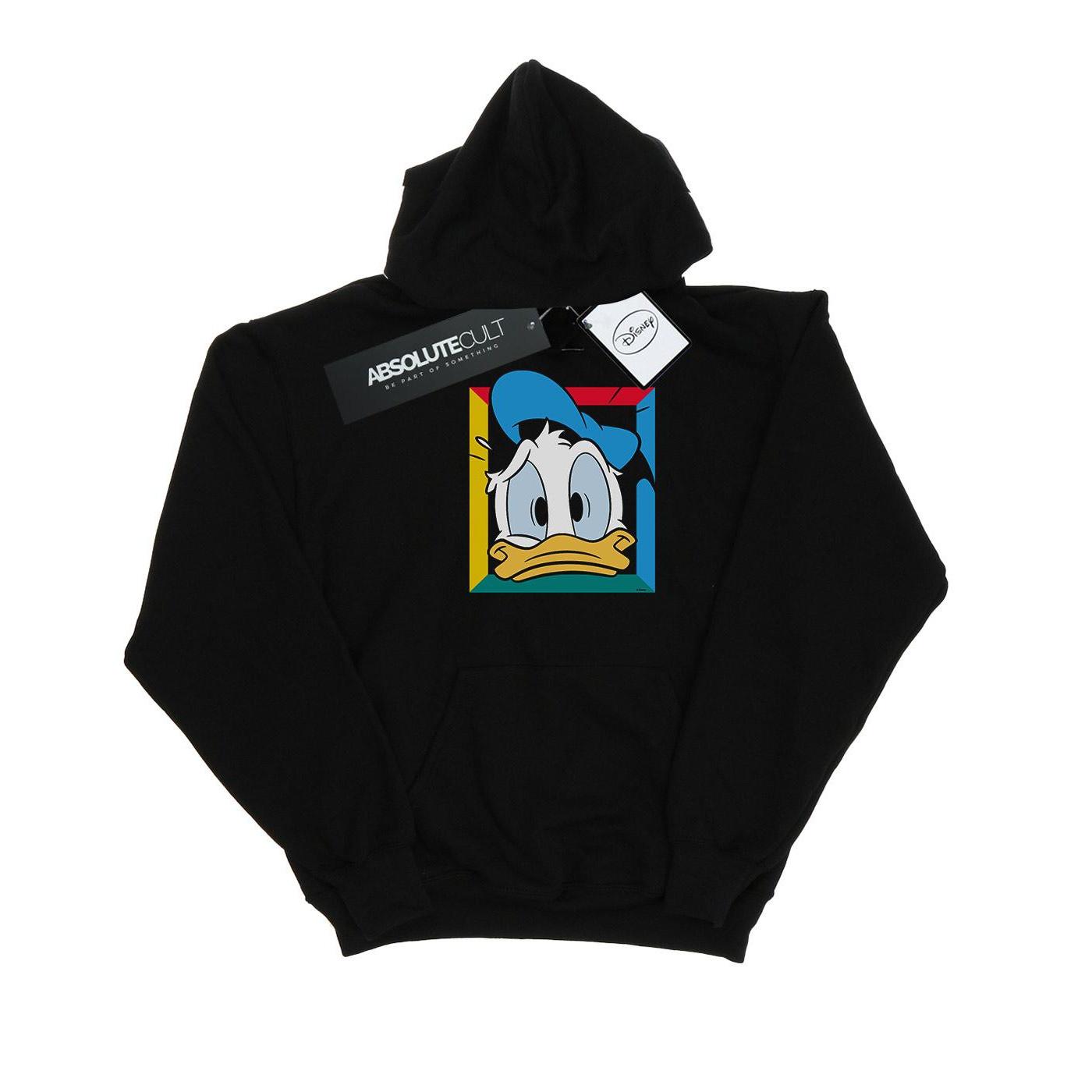 Disney Jongens Donald Duck Panicked Hoodie (Zwart)