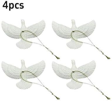 Inspired Living Peace Dove Holiday Accent Figurine Christmas Dove Decor Pigeon Statue 4pcs