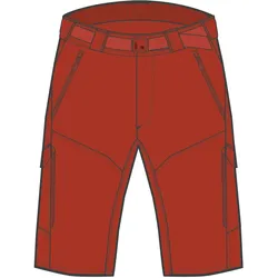 Endura, Herren, Velohosen, Hummvee Short With Liner Brk (XL), Schwarz, Rot