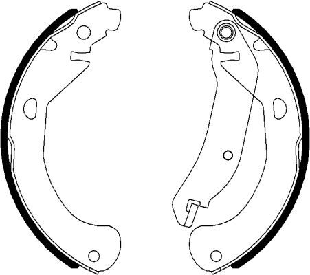 Textar Bremsbackensatz 91077500 Für Chevrolet Pontiac