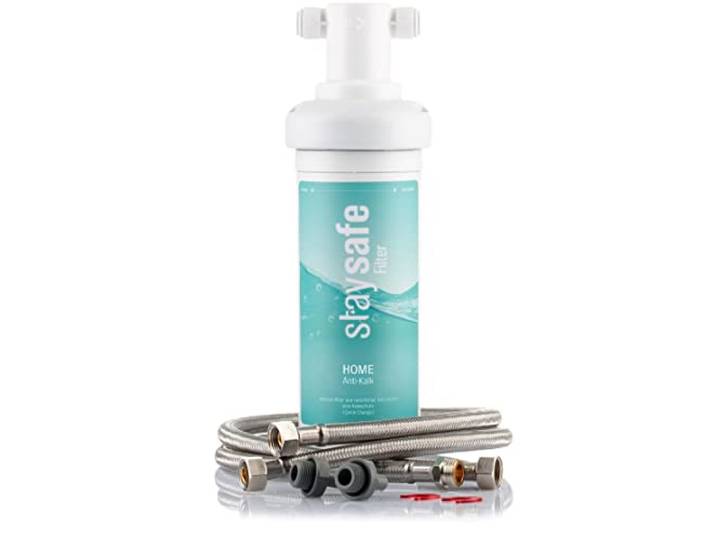 stsafe ANTIKALK Wasserfilter Set inkl. Zubehör Kalkschutzgranulat made in Germany Untertisch-Wasserfilter gegen Schadstoffe im Leitungswasser Schnelle Installation I Kalkfilter für Trinkwasser
