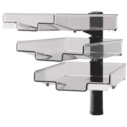 Hansa Briefkorb Schwenkarm 3er-Schwenkflügler H503300 schwarz, 24x34 cm