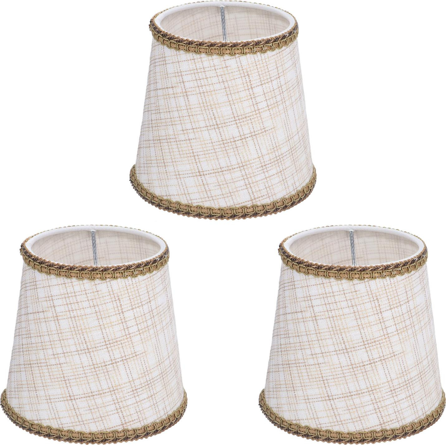 Cocosity Set van 3 handgemaakte kleine lampenkappen voor tafellampen