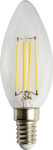 Heitronic 15023 LED EEK F (A - G) E14 Kerzenform 4W = 38W Warmweiß (Ø x L) 56mm x 125mm nicht dimmbar