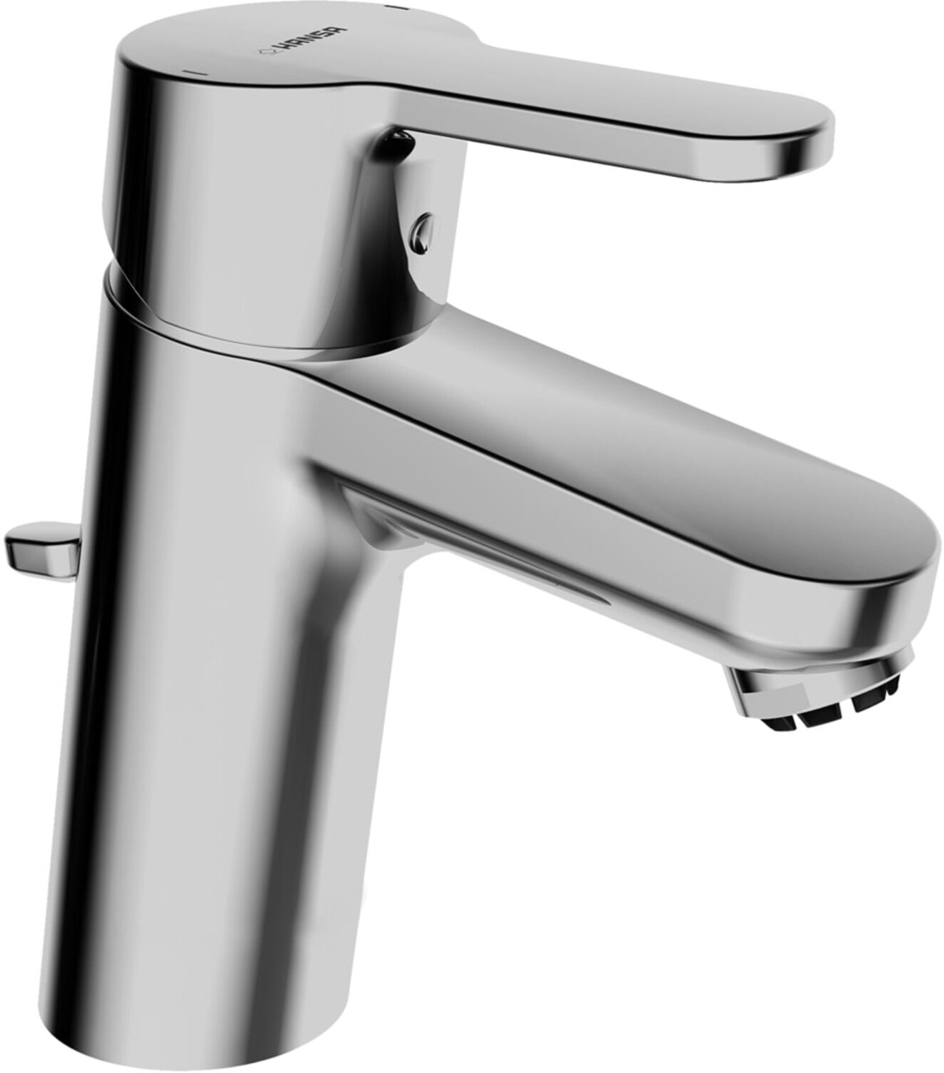 Waschtisch-Einhebelmischer HANSAPRIMO XL ND, m Abl.-Garn., Ausladung 111mm, chrom (49381103)
