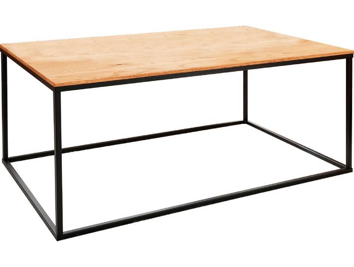 Couchtisch PAROLI, braun (eiche, schwarz, eiche), B:100cm H:40cm T:60cm, Tische, Couchtisch