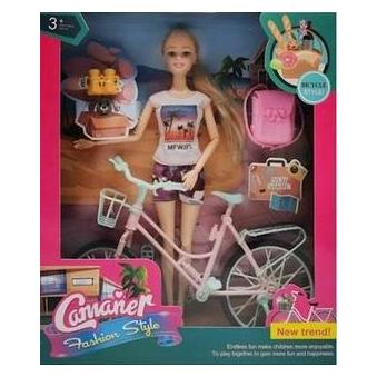Barbie Puppenset mit Fahrrad (54640420)