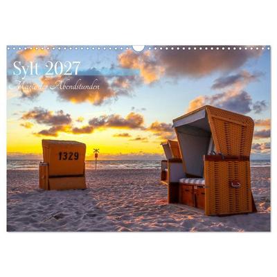 Sylt - Magie der Abendstunden (Wandkalender 2027 DIN A3 quer), CALVENDO Monatskalender