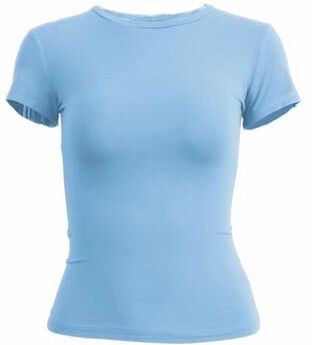 Inspired Finds UrbanEase Women's Slim Fit Knitted T Shirt Short Sleeve O Neck Streetwear Top For Everyday & Y2K Fashion Style blue l