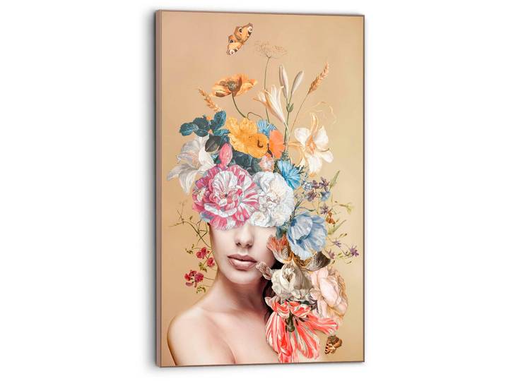 Bild REINDERS Blumig , bunt (farbe bild(er): bunt), B:70cm H:118cm T:3,7cm, Holzwerkstoff, Bilder, Bild