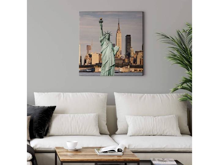 Impression sur toile Statue Of Liberty Polyester PVC / Épicéa Bleu 50 x 50cm