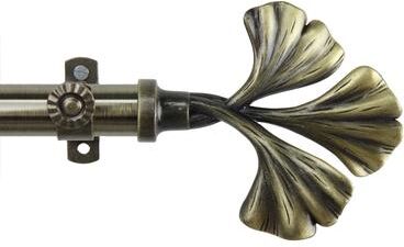 InStyleDesign Luck Adjustable Antique Brass Curtain Rod - Antique Brass