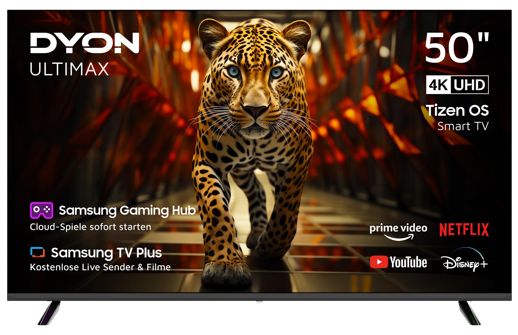 Dyon ULTIMAX 50U-TI, 127 cm (50"), 3840 x 2160 Pixel, LED, Smart-TV, WLAN, Schwarz