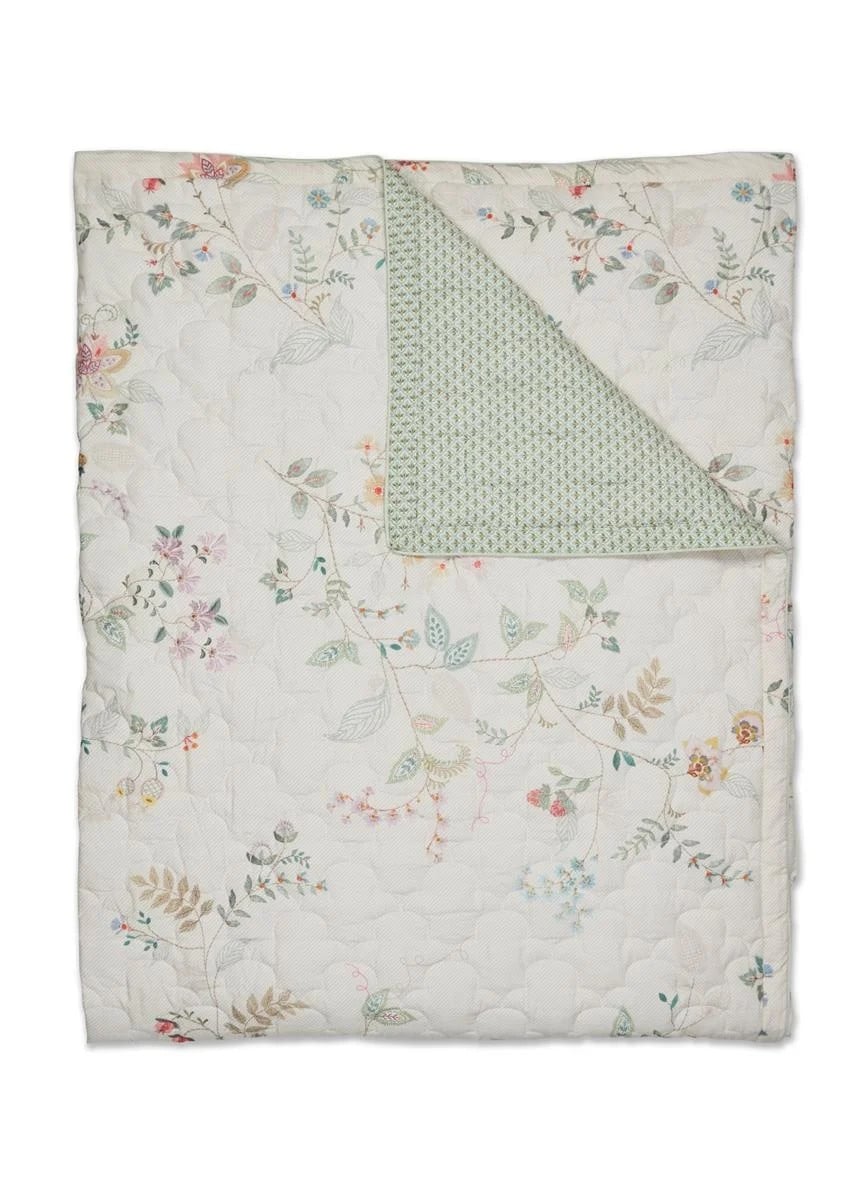 Pip Studio Kili Flower Quilt Wit voor volwassenen