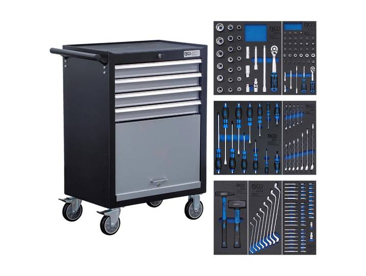 Werkstattwagen Azubi 4 Laden Anthrazit/Grau B: 68 cm