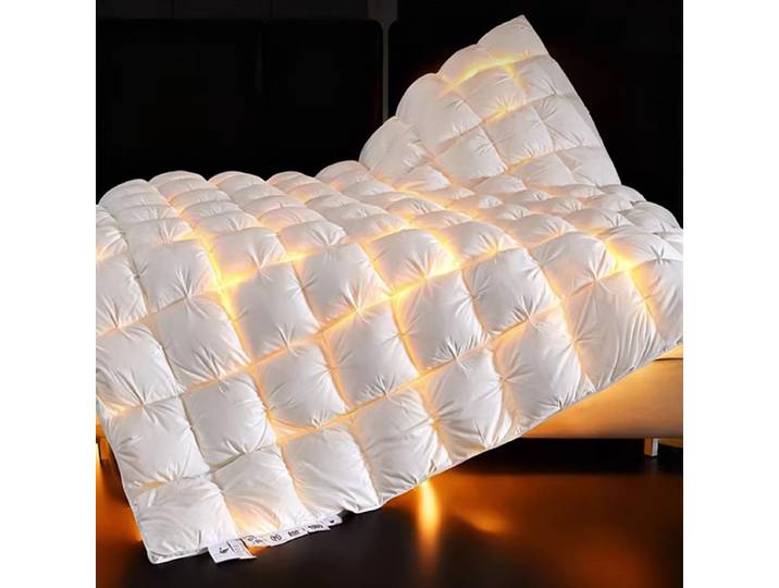 Couette de luxe avec rembourrage 95% duvet d'oie, housse de couette en coton, couette dédiée aux hôtels cinq étoiles, couverture épaisse d'hiver, couleur unie