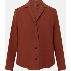 Bluse mit kleinem Reverskragen Braun 40