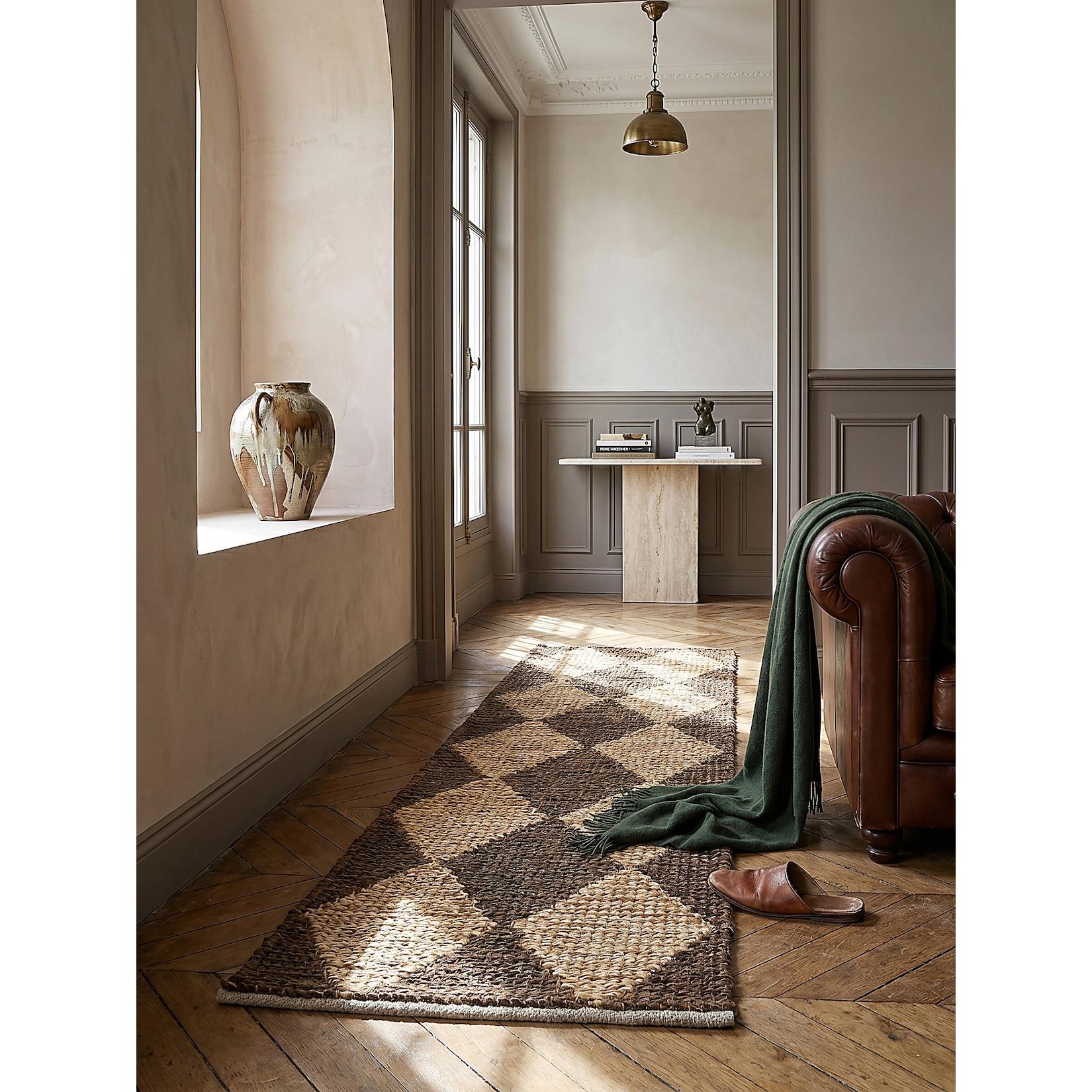 Läufer Rauten Braun 60 x 230 cm - BAIN Kadima Design