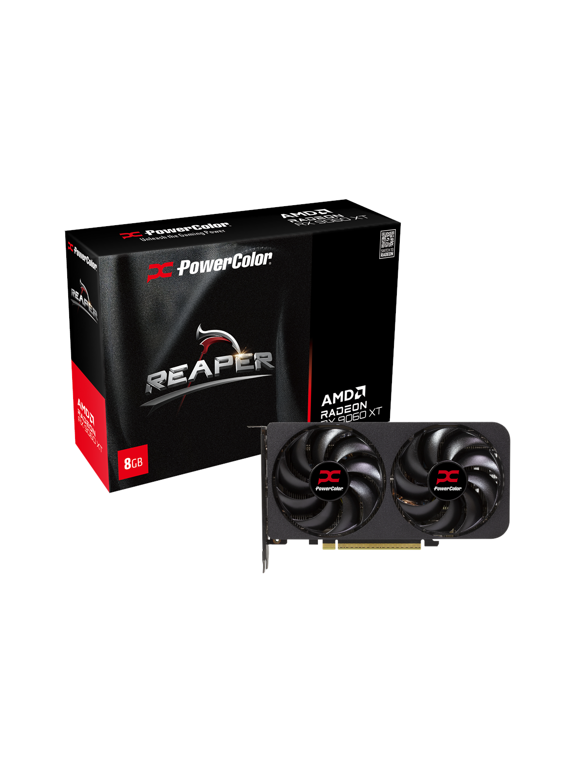 PowerColor Radeon RX 9060 XT Reaper - 8GB GDDR6 RAM - Grafikkarte