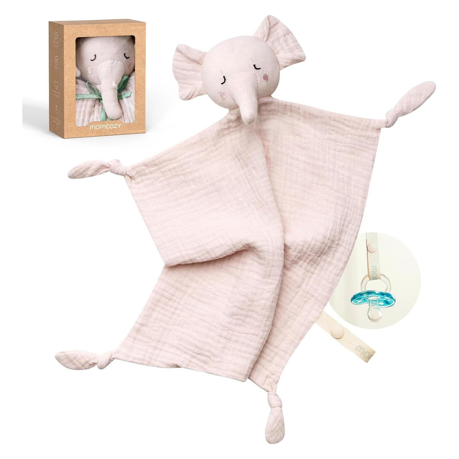 Momcozy Elefant Schmusetuch PNK (34.30 x 26.70 cm) (SU001-C500NB-A)