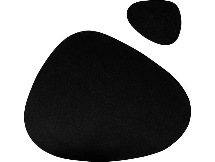 Krumble Placemat met onderzetter - Onderzetter / Placemats / Onderlegger / Placemat + onderlegger - Zwart
