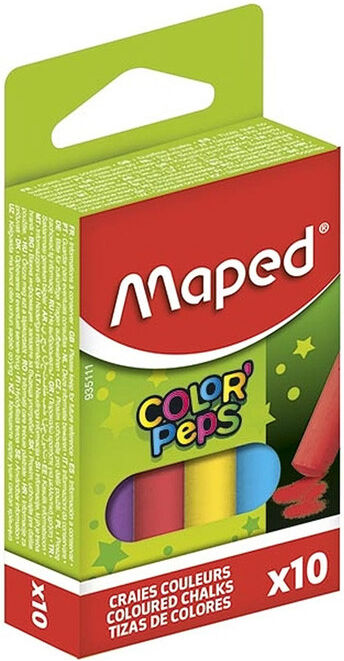 Craies couleurs X10 - Maped
