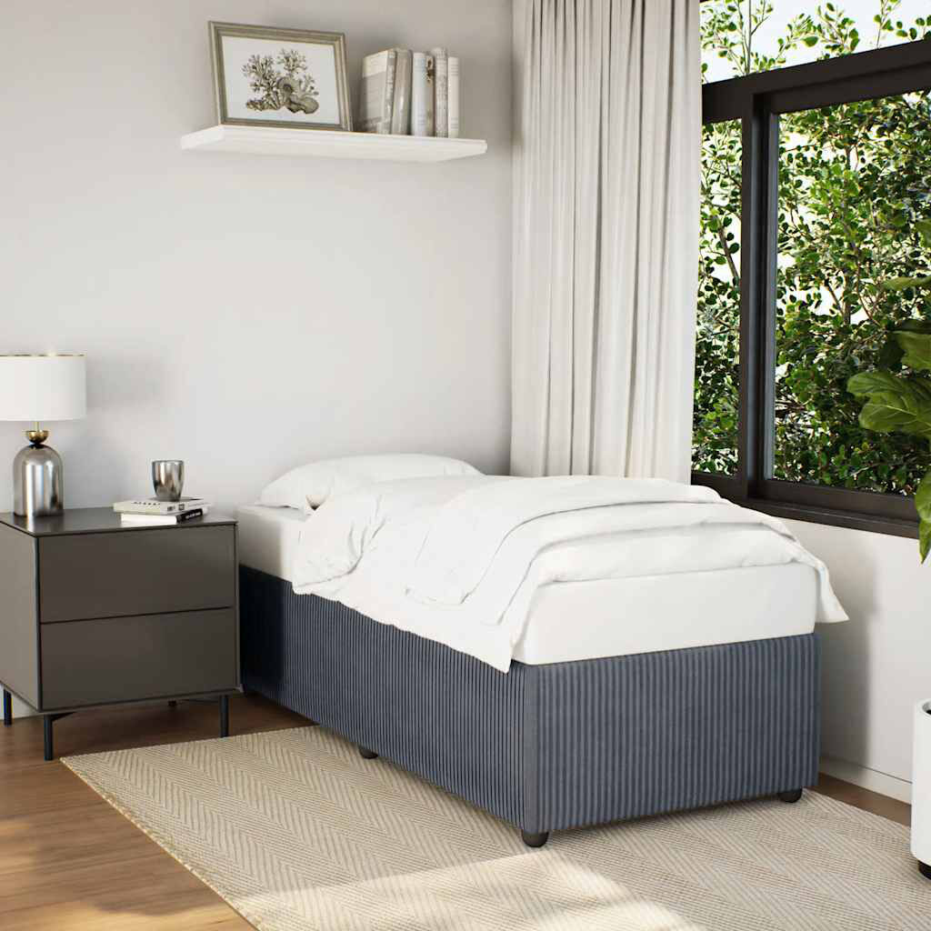 17 Stories Sigrunn Upholstered Bed Dark Grey Single