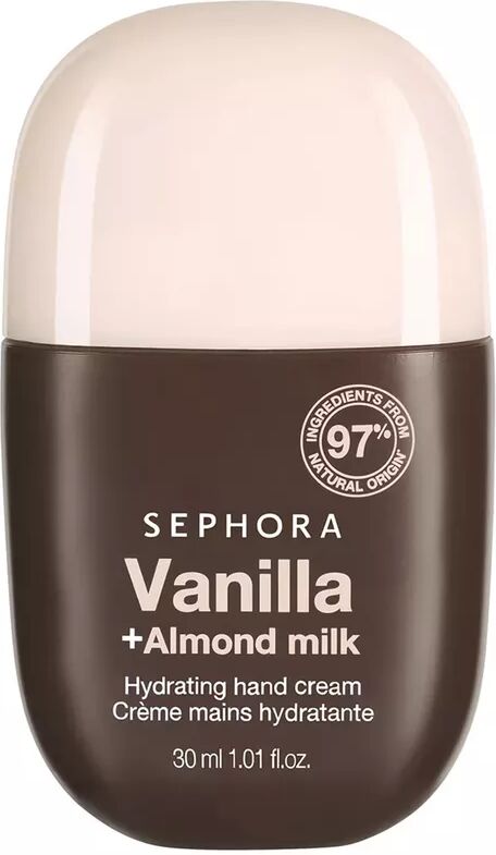 SEPHORA - Hydratisierende Handcreme - 12 Stunden Feuchtigkeitsversorgung, 30 ml, Vanilla + Almond Milk