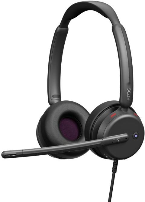 EPOS IMPACT 460T USB-C Teams Casque stéréo filaire avec adaptateurs USB-C et USB-A, technologie ANC hybride et certification Microsoft Teams pour des