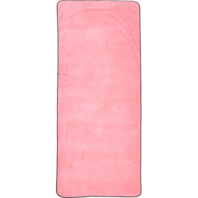 Saunatuch DONE. "Kuuma", rosa (blassrosa, anthrazit), B:80cm L:200cm, Velours, Obermaterial: 100% Baumwolle, Handtücher, Uni-Farben, farblich abgesetzter Abschluss-Saum, Frottier-Innenseite