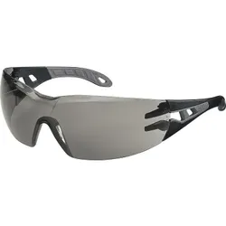 uvex Schutzbrille pheos 9192285 HC/AF schwarz/grau/grau