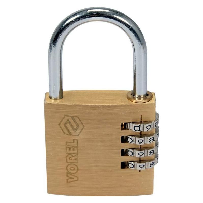Toya Vorel Kłódka Mosiężna Szyfrowa 40mm (77608)