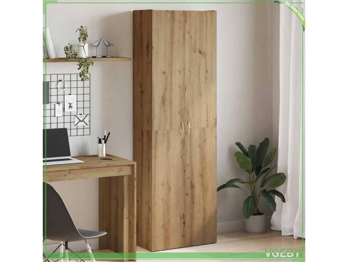 Buffet haut - 3318715 - chêne artisanal - bois d'ingénierie - 60 x 32 x 190 cm