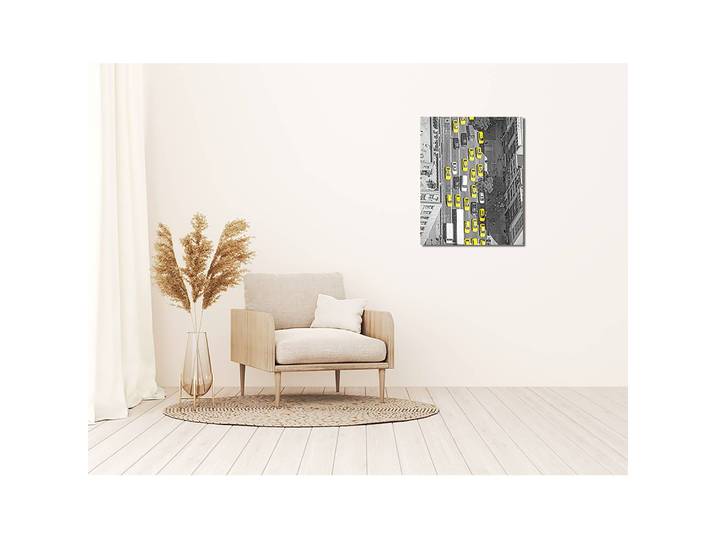 Bild New York taxis from above Metal: Aku-Dibond Multicolor 40 x 50cm