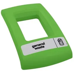 kaiserkraft Offener Deckel, Abfalleimer, Grün